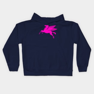 Pink pegasus Kids Hoodie